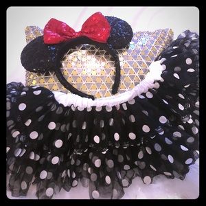 Black and white polka dots Tutu 🎃